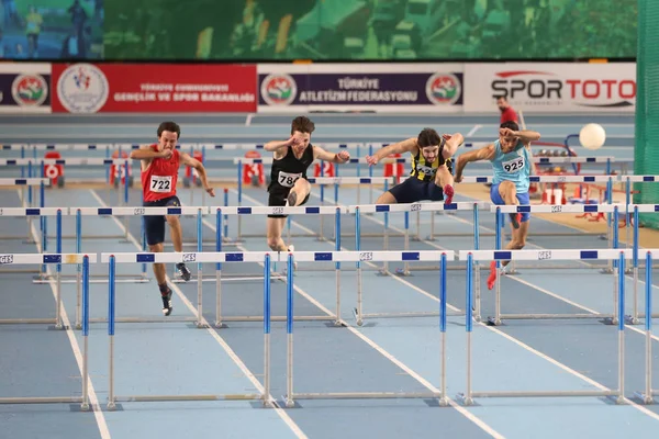 Türkiye Atletizm Federasyonu Olimpiyat eşik kapalı rekabet — Stok fotoğraf