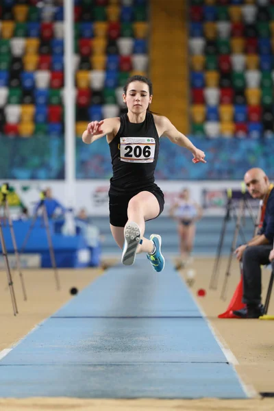 Istanbul Turkiet Februari 2020 Odefinierad Friidrott Trippel Hoppning Balkan U20 — Stockfoto