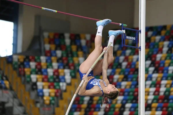 Istanbul Turkiet Februari 2020 Odefinierad Friidrott Stavhoppning Balkan U20 Friidrott — Stockfoto