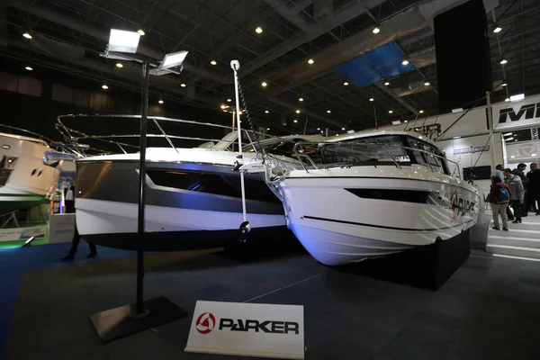 Istanbul Turquía Febrero 2020 Parker Barcos Exhibición Cnr Eurasia Boat — Foto de Stock