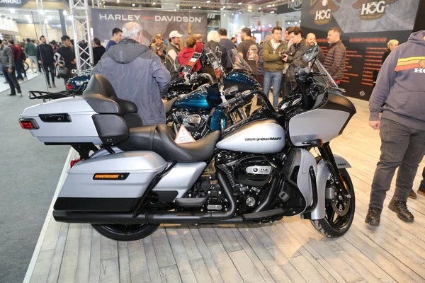 Istanbul Turquía Febrero 2020 Motocicleta Harley Davidson Exhibición Motobike Istanbul — Foto de Stock