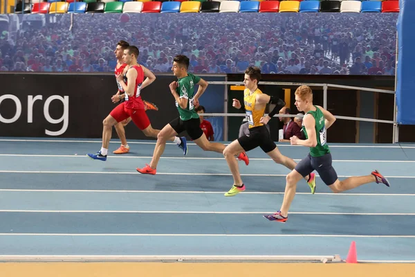 Istanbul Türkei März 2020 Athleten Laufen Während Des Internationalen U18 — Stockfoto