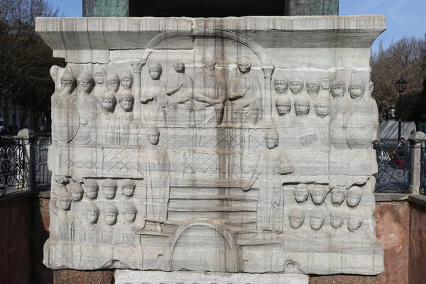 Basis Van Obelisk Van Theodosius Istanbul City Turkije — Stockfoto
