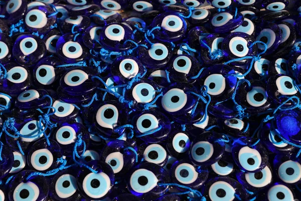 Amuletos Perlas Azules Blancas Del Mal Ojo — Foto de Stock