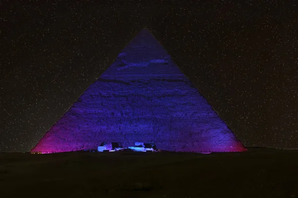埃及开罗市Khafre金字塔 — 图库照片