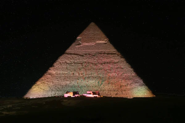 Πυραμίδα Του Khafre Στο Κάιρο Της Αιγύπτου — Φωτογραφία Αρχείου