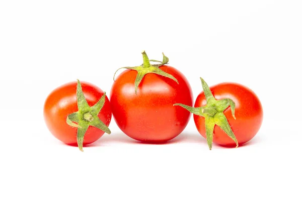 Red Cherry Tomatoes Isolated White Background — Stock Photo, Image
