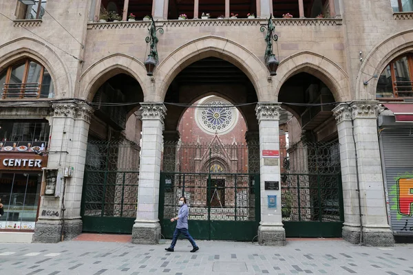 Istanbul Turquie Mai 2020 Église Saint Antoine Padoue Est Fermée — Photo