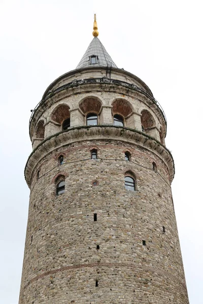 Wieża Galata Dzielnicy Beyoglu Stambuł Turcja — Zdjęcie stockowe