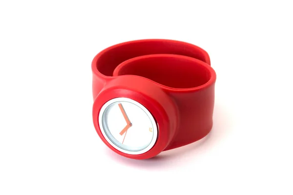 Relógio Pulso Slapon Vermelho — Fotografia de Stock