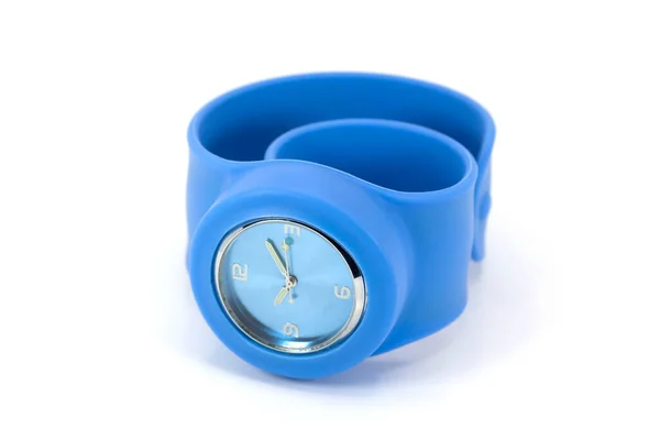 Orologio Polso Slapon Silicone Blu — Foto Stock