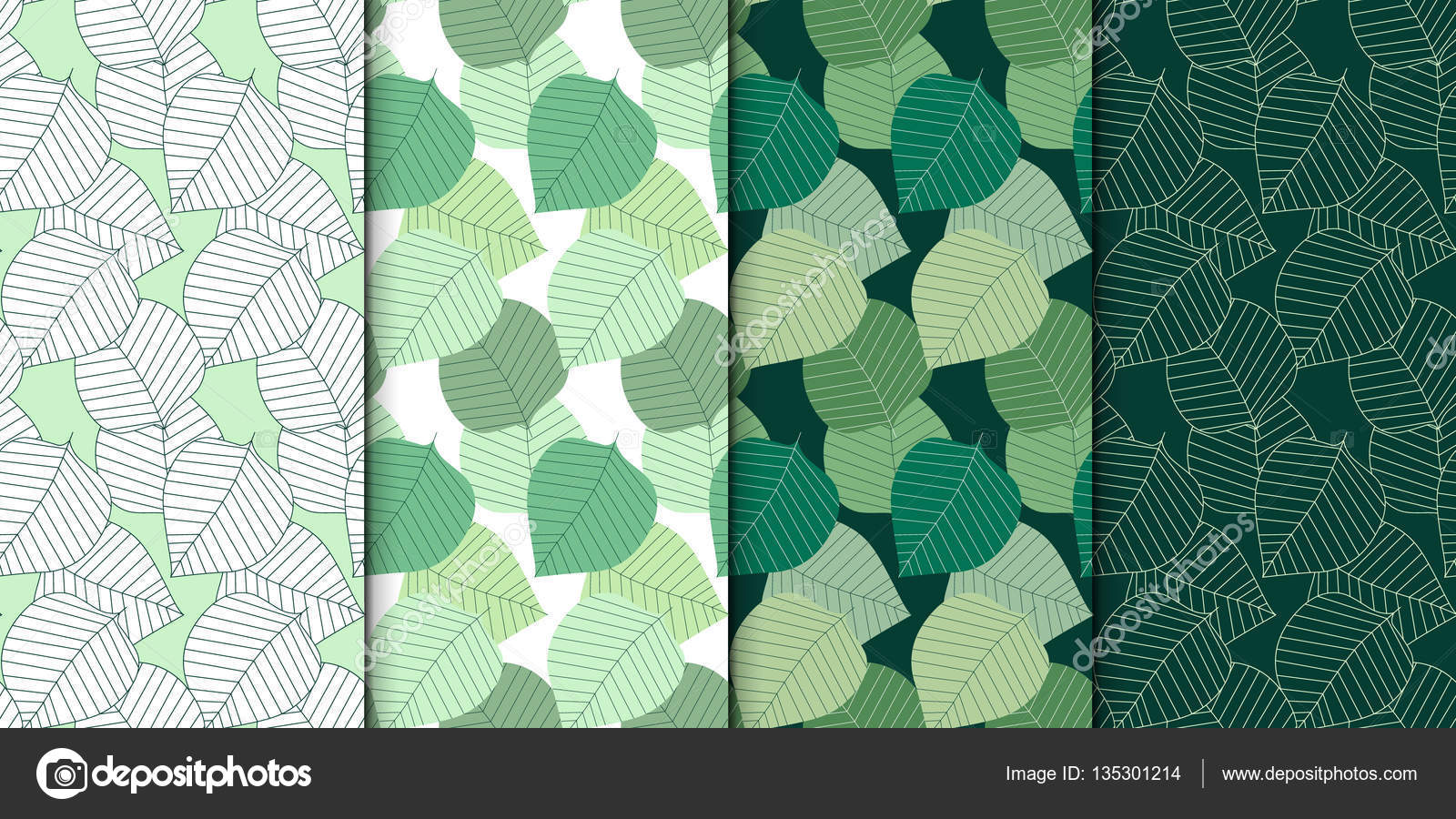 Vector seamless pattern set. Colorful graphic design. Decorative ...