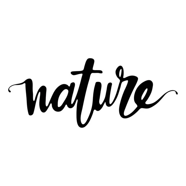 Nature écrit à la main — Image vectorielle