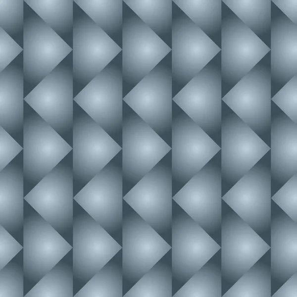 Бесшовный геометрический векторный рисунок с перекрывающимися друг от друга фигурами рядами — стоковый вектор