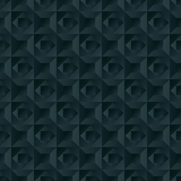 Modèle vectoriel géométrique sans couture avec des formes se chevauchant en rangées, fond vectoriel effet 3D, texture géométrique minimaliste — Image vectorielle