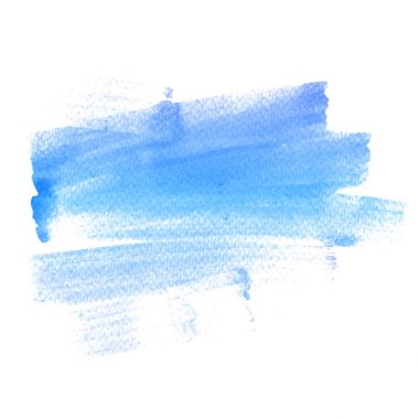 Vektör elle çizilmiş suluboya fırça leke. Renkli boyalı kontur.