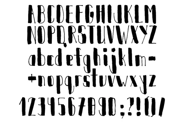 Abc dessiné à la main. Alphabet manuscrit. Scénario moderne en vecteur. Lettres faites main . — Image vectorielle