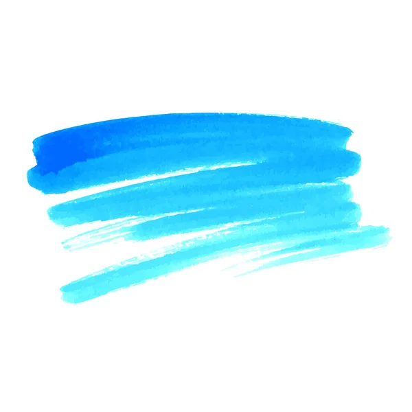 Vektor handgezeichneten Aquarell Pinsel Fleck. Bunt bemalter Strich. Aquarell gebürsteter Hintergrund. — Stockvektor