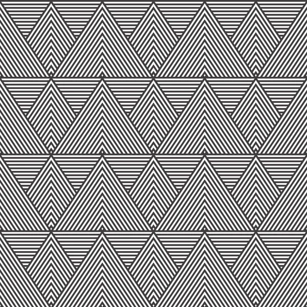 Patrón geométrico sin costuras. Impresión geométrica simple. Vector que repite textura con triángulos . — Vector de stock