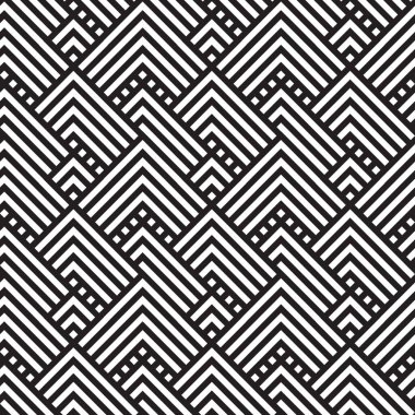 Kesintisiz geometrik desen. Geometrik basit Yazdır. Vektör Yinelenen doku üçgen ile.
