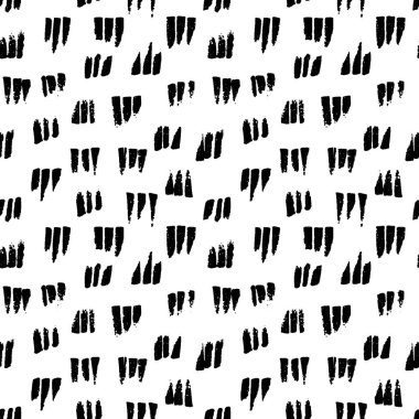 Soyut sorunsuz elle çizilmiş desen. Modern doku. Tek renkli marker arka plan boyalı. Siyah konturlar ile doku.