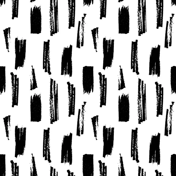 Abstrakte nahtlose Handzeichnung. moderne Grunge-Textur. monochromen Marker gemalten Hintergrund. Textur mit schwarzen Strichen. — Stockvektor