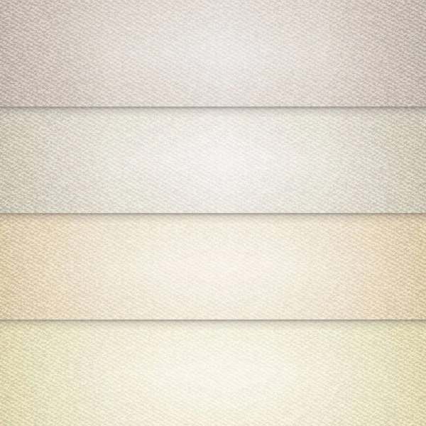 Vecteur divers milieux de couleur beige, illustration en tissu réaliste, ensemble de bannières horizontales avec texture de sac . — Image vectorielle