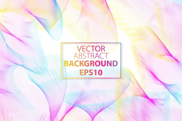Vector linear art background. Colorful linear wavy lines for backdrop. Abstract background.