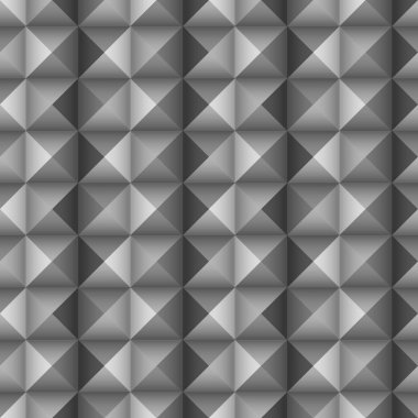 Vektör seamless modeli. Geometrik şekiller ile tekrarlanabilir tasarım. Üçgenler ve ses efektli zikzak motifi ile minimalist arka plan. Tek renkli zemin.