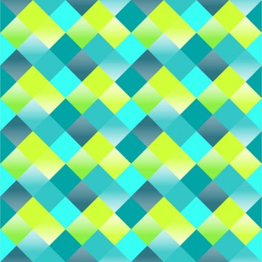 Vektör desen geometrik şekillerle rhombus. Zikzak motifi ile sorunsuz arka plan. Çok renkli resimde. Renkli yinelenebilir doku.