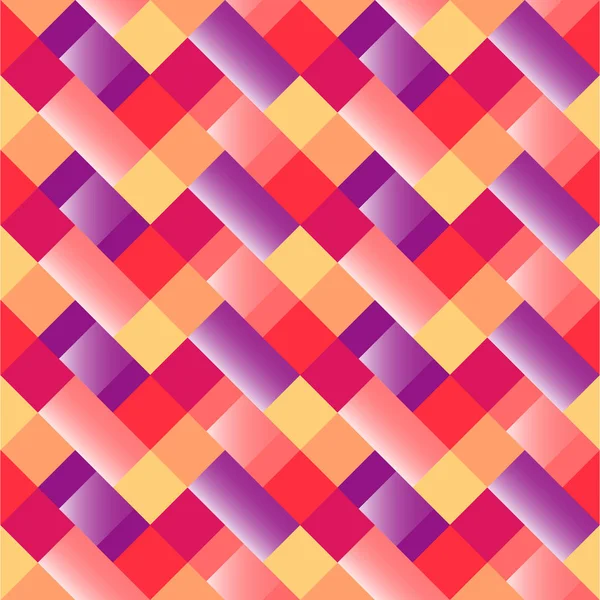 Modello vettoriale con forme geometriche, rombo. Sfondo senza cuciture con motivo a zigzag. Illustrazione multicolore. Texture ripetibile colorata . — Vettoriale Stock