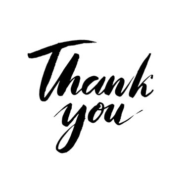 Teşekkür ederim. El çizimi yaratıcı yazı ve fırça kalem harfleri, bayram tebrik kartları ve davetiyeler için tasarım.