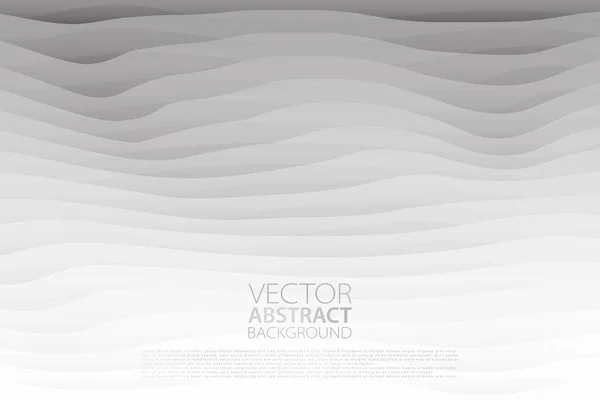 Fondo abstracto vectorial. Fondo de efecto de capas. Textura minimalista con motivo ondulado. Banner, volante, diseño de plantilla de cubierta . — Vector de stock