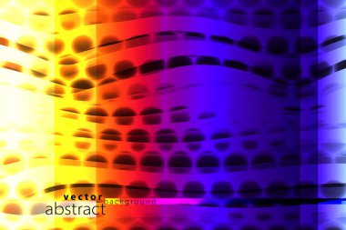 Vektör çizim parlak renk soyut desen arka plan dinamik kapak tasarımı için yarı ton motifi. Kırmızı, mor, pembe, sarı renk poster şablonu tasarlamak. Zemin ışık parlayan ile