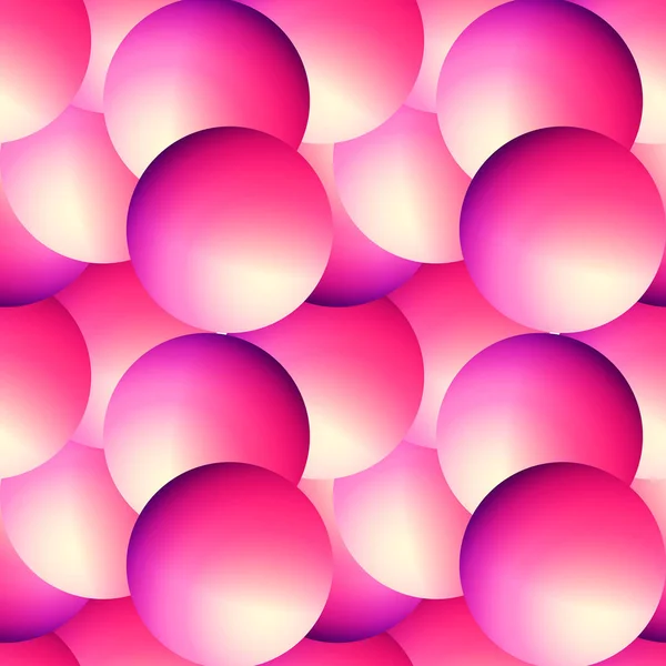 Fondo holográfico inconsútil del vector. Formas de esfera degradada. Patrón repetible de flujo de colores con colores vivos de neón y efecto fluido . — Archivo Imágenes Vectoriales