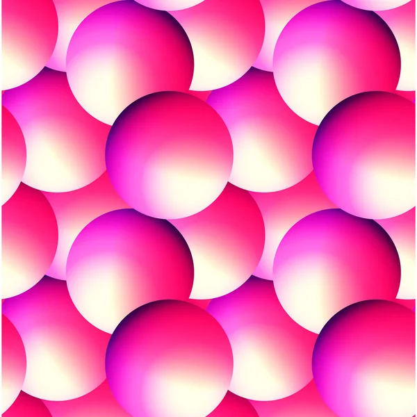 Sfondo senza cuciture vettore olografico. Forme a sfera di gradiente. Modello ripetibile Colorflul con colori vivaci al neon ed effetto fluido . — Vettoriale Stock