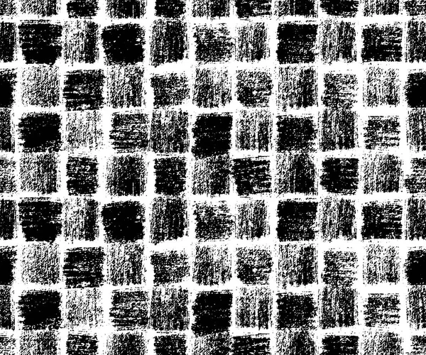 Vector seamless pattern with strokes. Monochromatic artistic backdrop. Repeatable pattern with hand drawn effects.