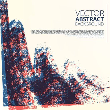 Retro arka plan metin için yer ile. Duoltone kontur sanatsal kapak tasarımı. Grafik el çekilmiş zemin