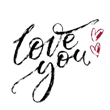 Sevgililer günü yaratıcı sanatsal el çekilmiş kartı. Vektör çizim. Evlilik, aşk, romantik şablonu. Yürekleri sever.