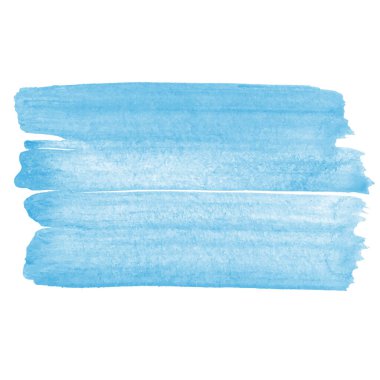 Vektör el, suluboya fırça lekesi çizmiş. Renkli boyalı vuruş. Mavi renkli sanatsal ihale arkaplanı.