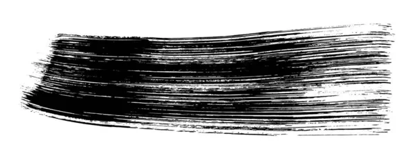 Векторна рука намальована великою плямою пензля. Монохромне чорнило, пофарбоване в штрих. Художній фон. Один кольоровий гранжевий фон . — стоковий вектор