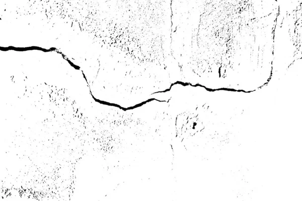 Gestörte Overlay-Textur der rauen Oberfläche, trockener Boden, rissiger Boden. Grunge-Hintergrund. Eine farbige grafische Ressource. — Stockvektor