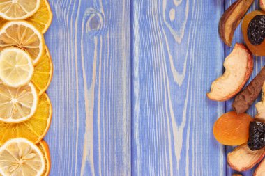 Çerçeve maddeler içecek veya kurutulmuş meyve, Komposto kopya alanı metin için hazırlama