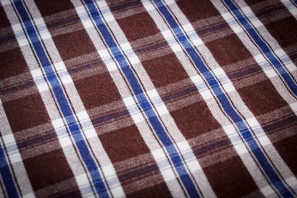 Colorful checkered shirt as background texture — Stock Photo, Image