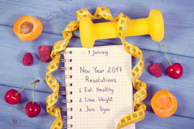 Vintage Fotoğraf, gemide not defterinde yazılı yeni yıl kararları