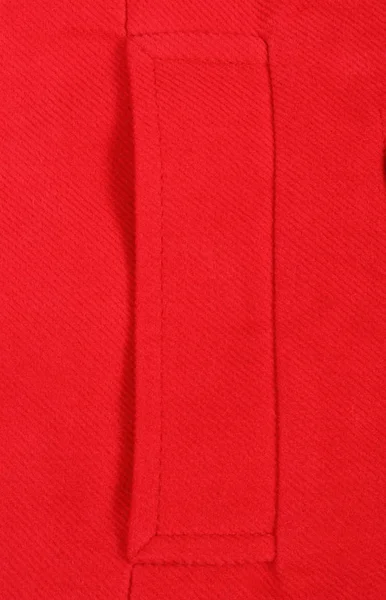 Kapesní červený kabát, closeup — Stock fotografie