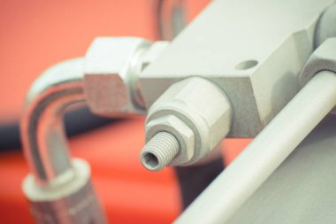 Pnömatik veya hidrolik Makina, teknoloji ve mühendislik kavramı detay