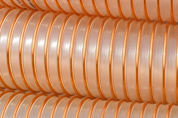 Plastic corrugated pipe for industry — Stock Photo, Image
