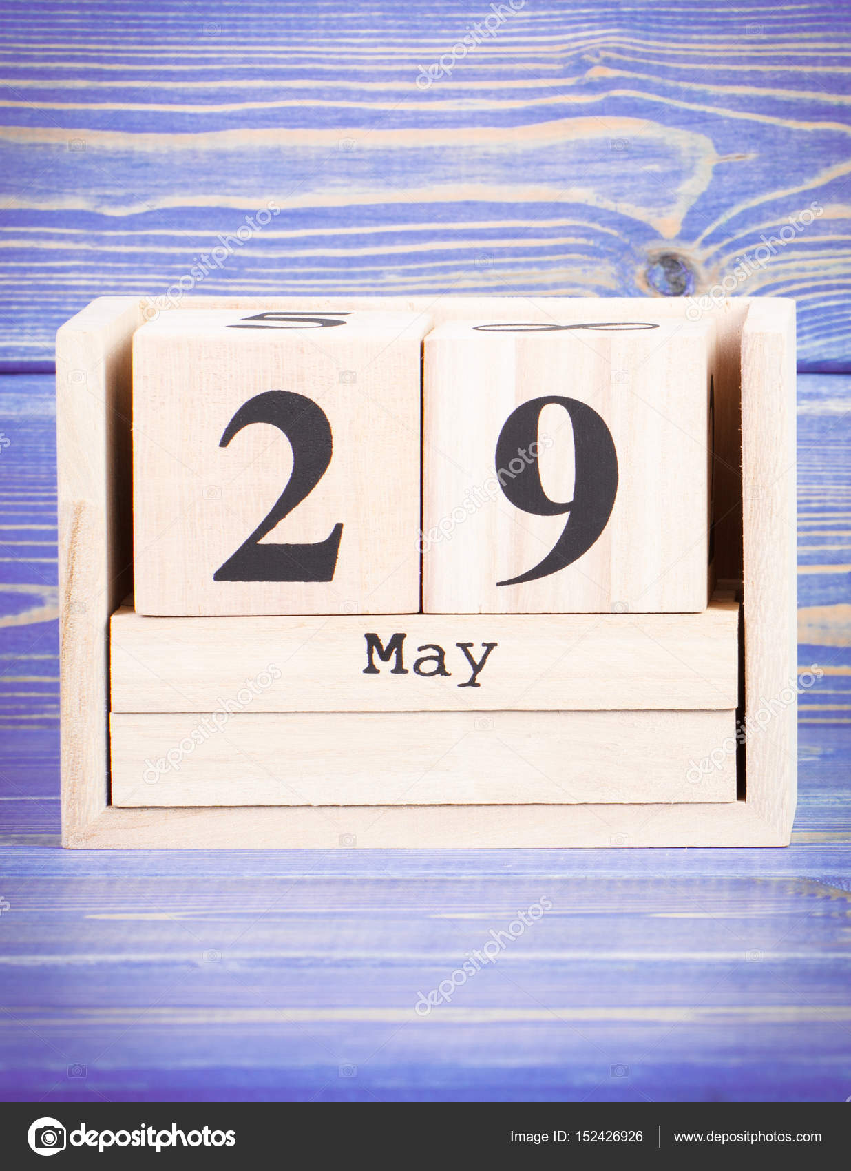 May 29th. Date of 29 May on wooden cube calendar — Stock Photo © ratmaner  #152426926