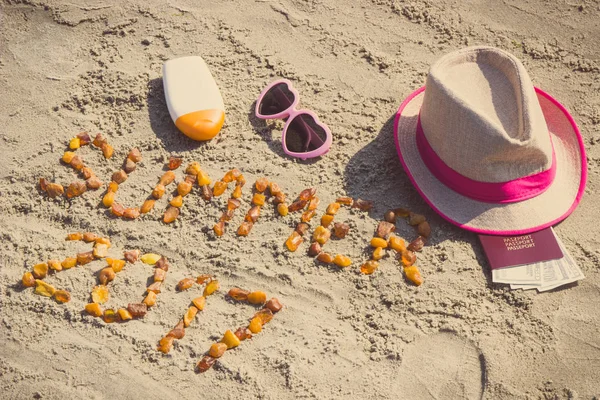 Yazıt yaz 2017, güneşlenme ve pasaport ve para birimlerinin dolar için aksesuarlar